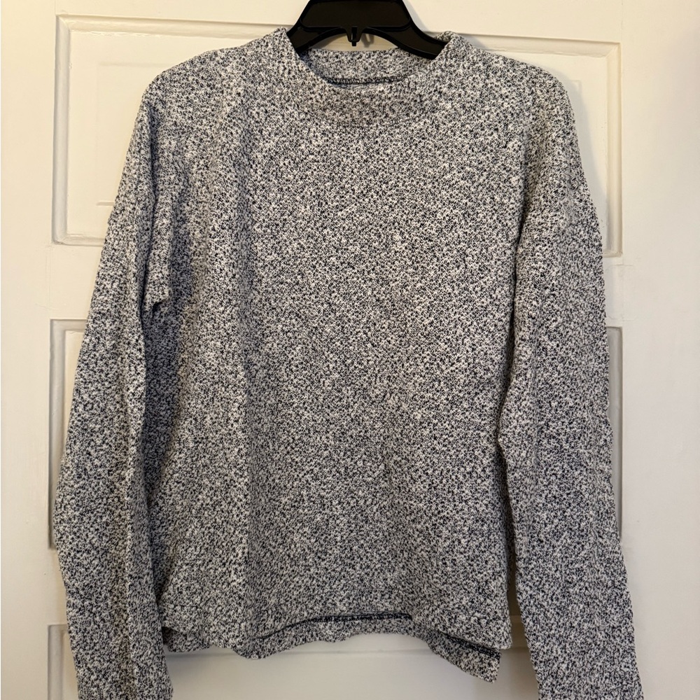 Madewell textured funnelneck knit sweater - size medium